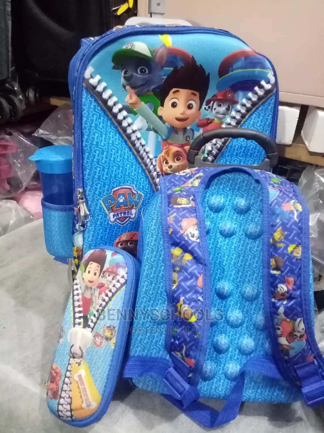 Set of 4 in 1 Paw 16 Inch Kids Children's Trolley School Bag