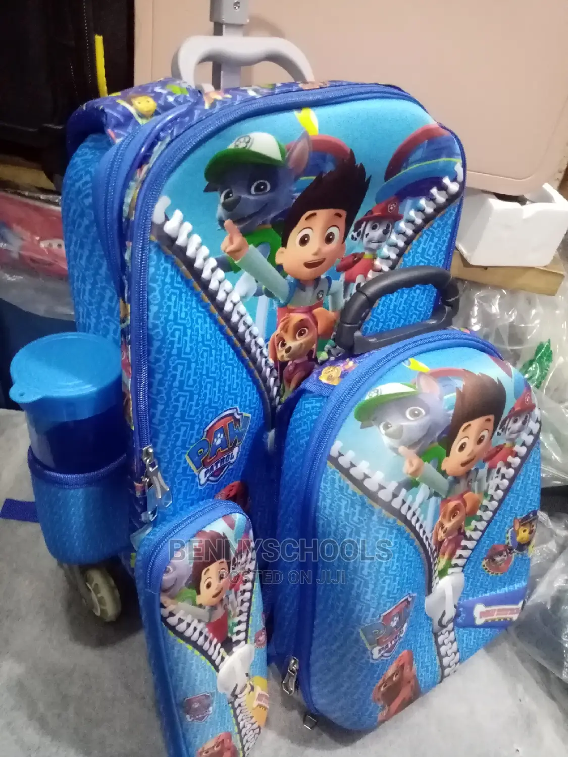 Set of 4 in 1 Paw 16 Inch Kids Children's Trolley School Bag