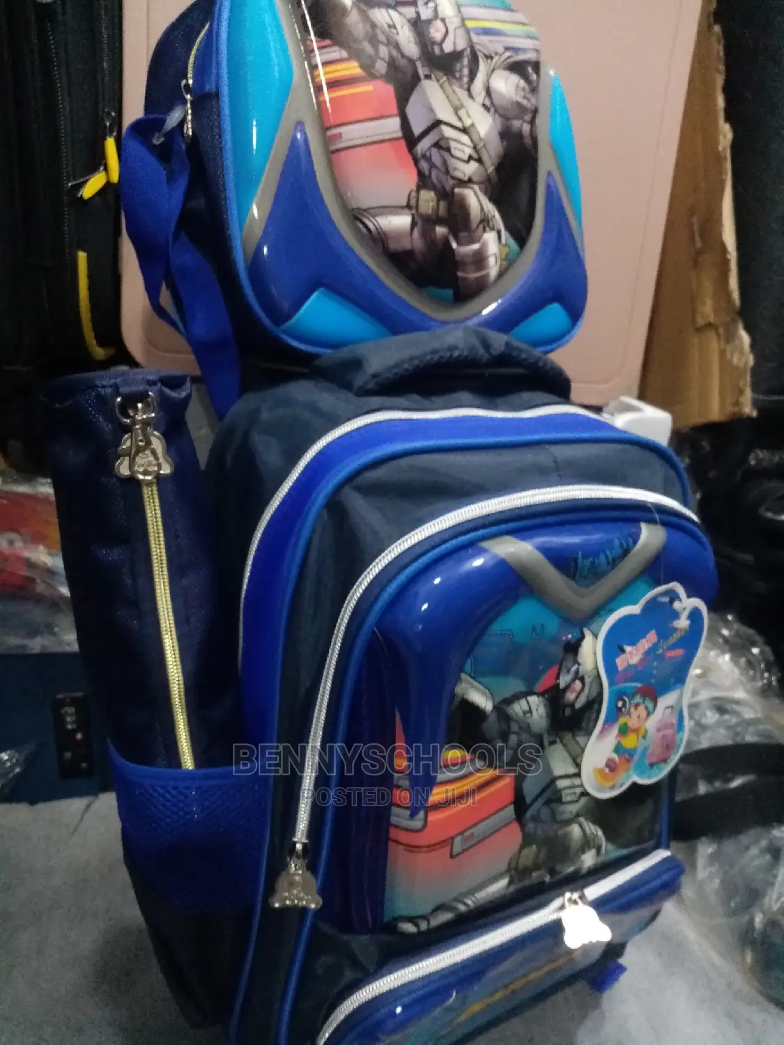 Set of 3 16 Inch Batman Kids Children's Trolley School Bag