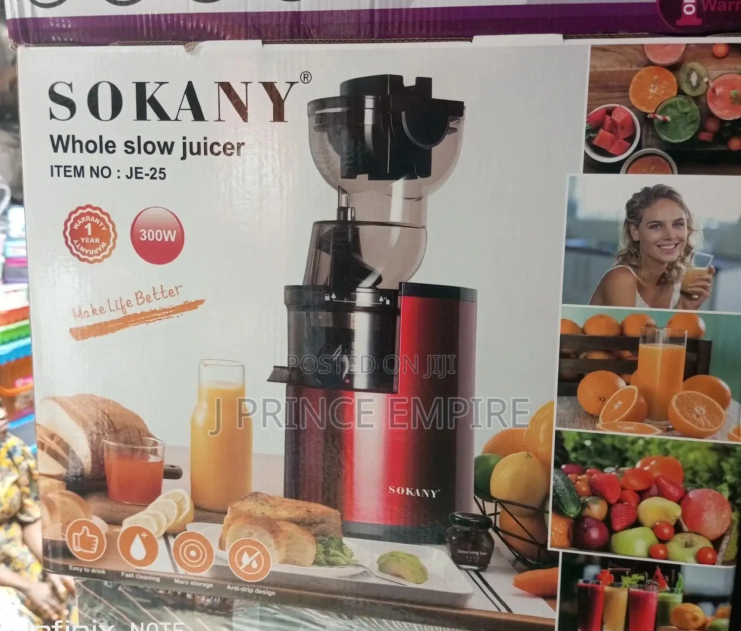 Sokany Whole Fruit Multifunctional Slow Juicer - 300w