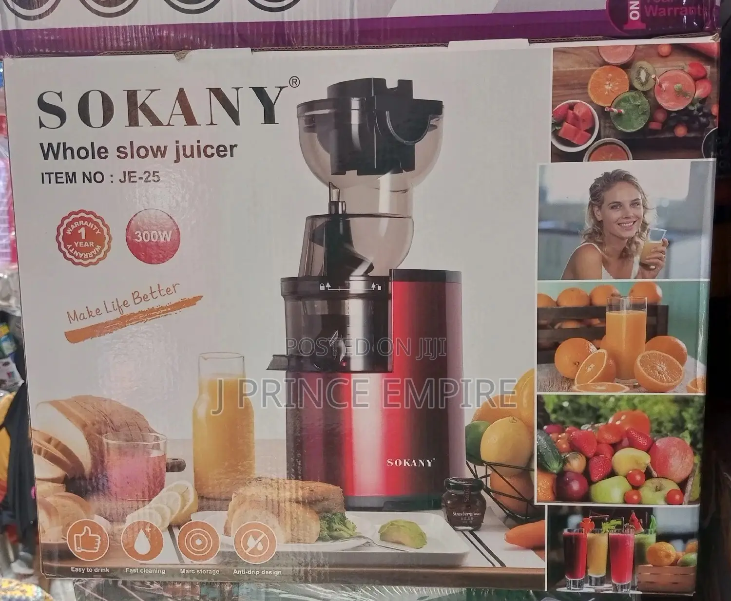 Sokany Whole Fruit Multifunctional Slow Juicer - 300w