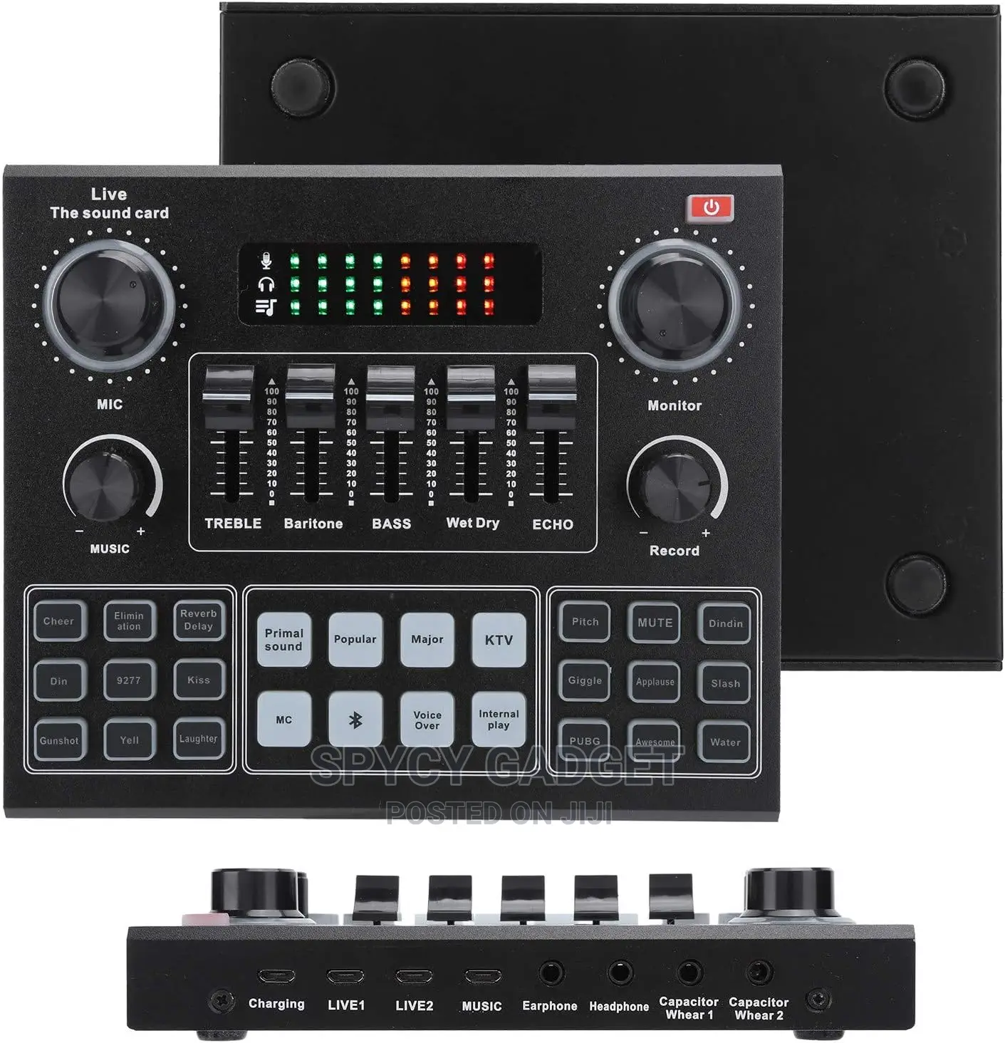 Bluetooth Sound Card Stereo Audio Mixer Voice Changer