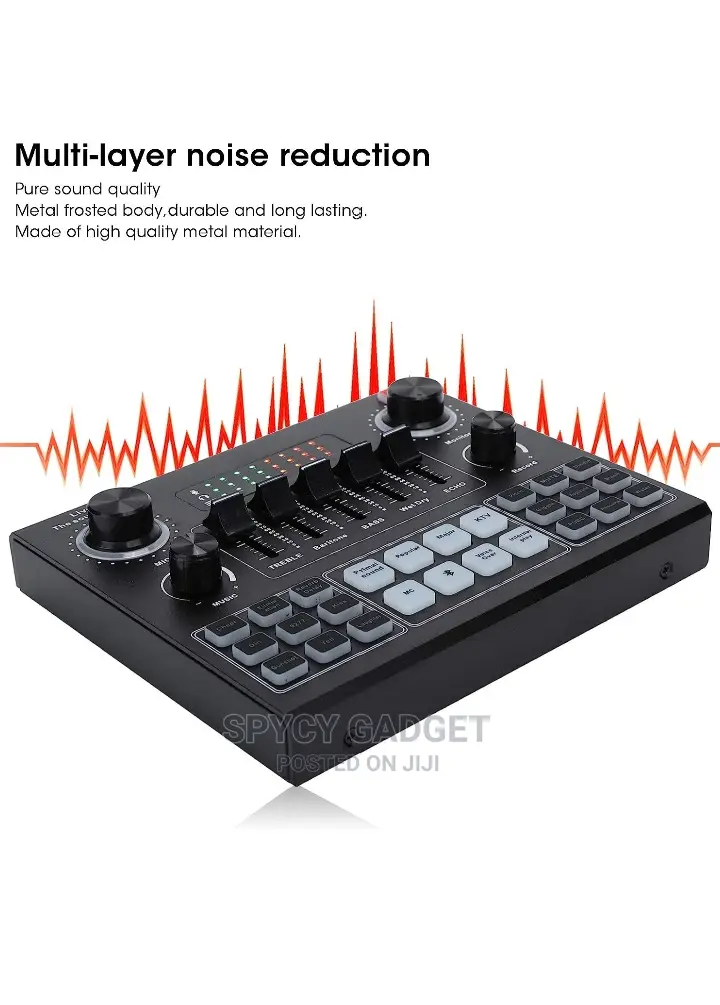 Bluetooth Sound Card Stereo Audio Mixer Voice Changer