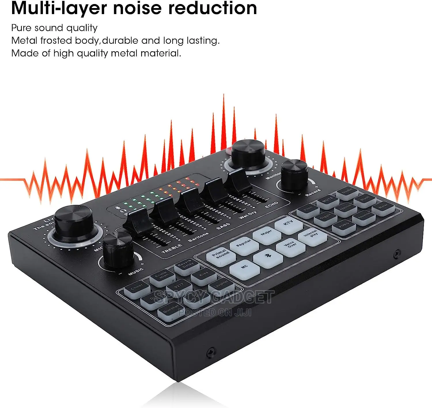 Bluetooth Sound Card Stereo Audio Mixer Voice Changer