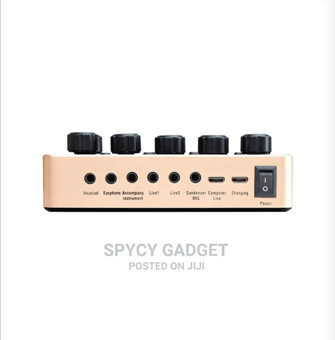 Audio Stereo Live Sound Card With Remote