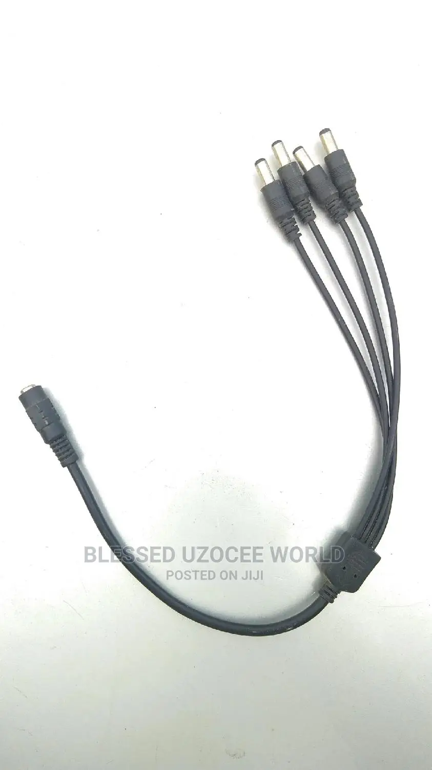 Dc 1 Female to 4 Male CCTV Camera Power Splitter 1to4 Source