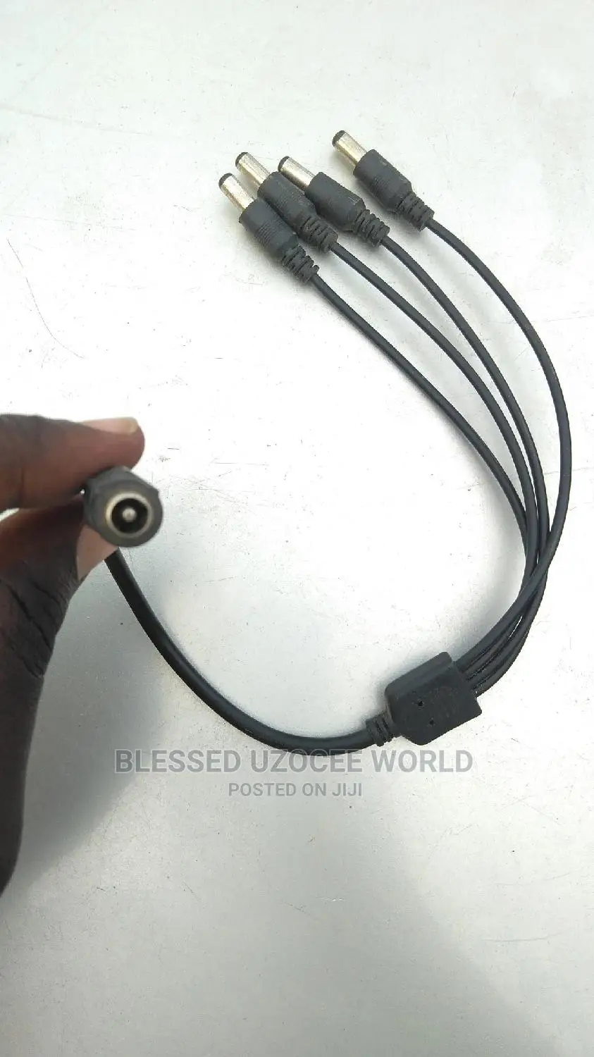 Dc 1 Female to 4 Male CCTV Camera Power Splitter 1to4 Source