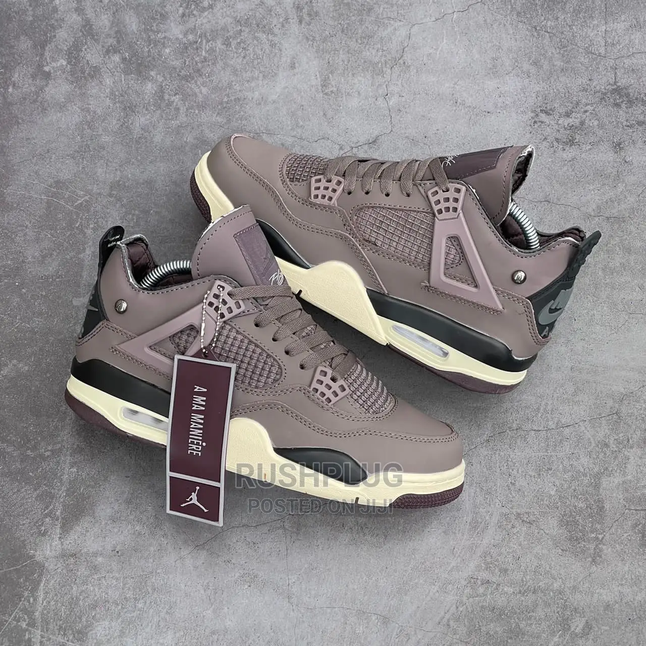 A Ma Maniere X Jordan 4 Retro High “Violet Ore” Sneakers