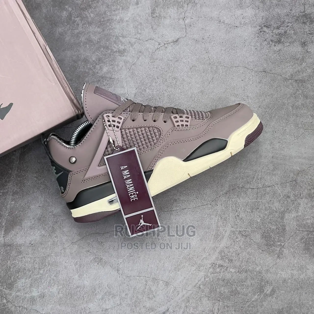 A Ma Maniere X Jordan 4 Retro High “Violet Ore” Sneakers