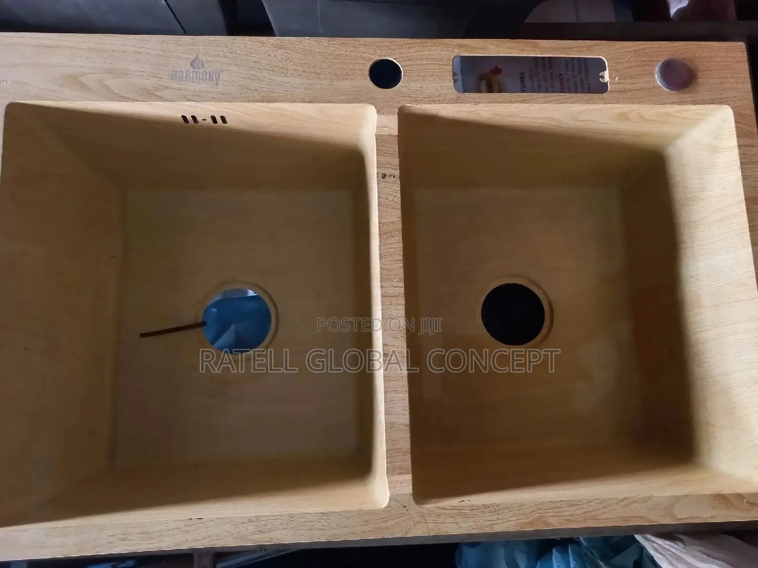Wooden Design Handmade Kitchen Sink