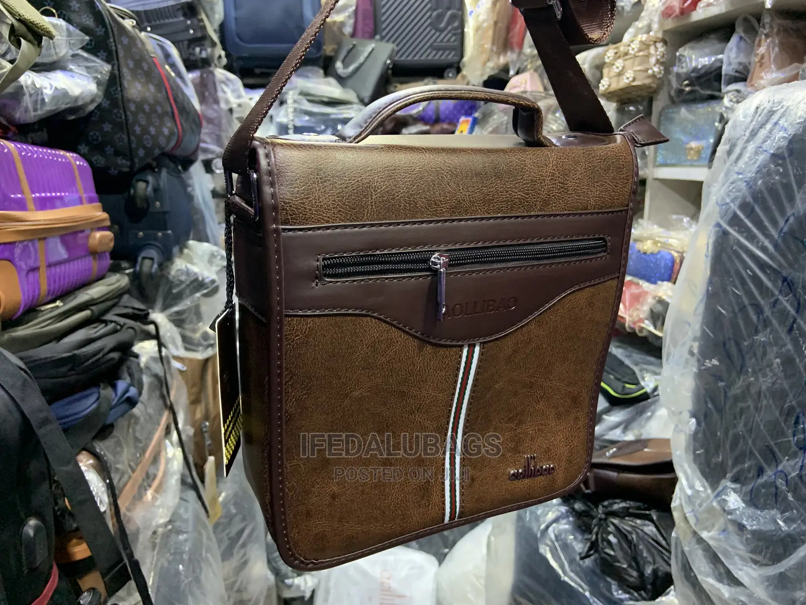 Medium Size Brown Color Side Bag