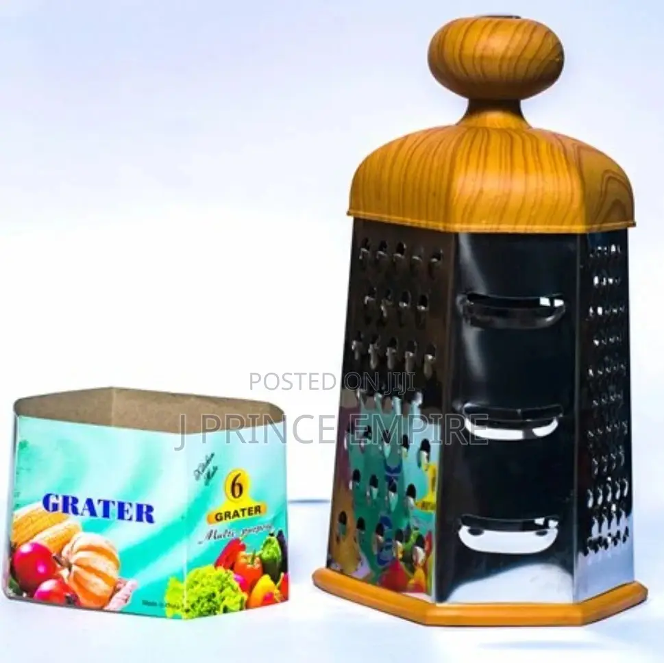 Grater - 6 Sides Stand Grater With Knob
