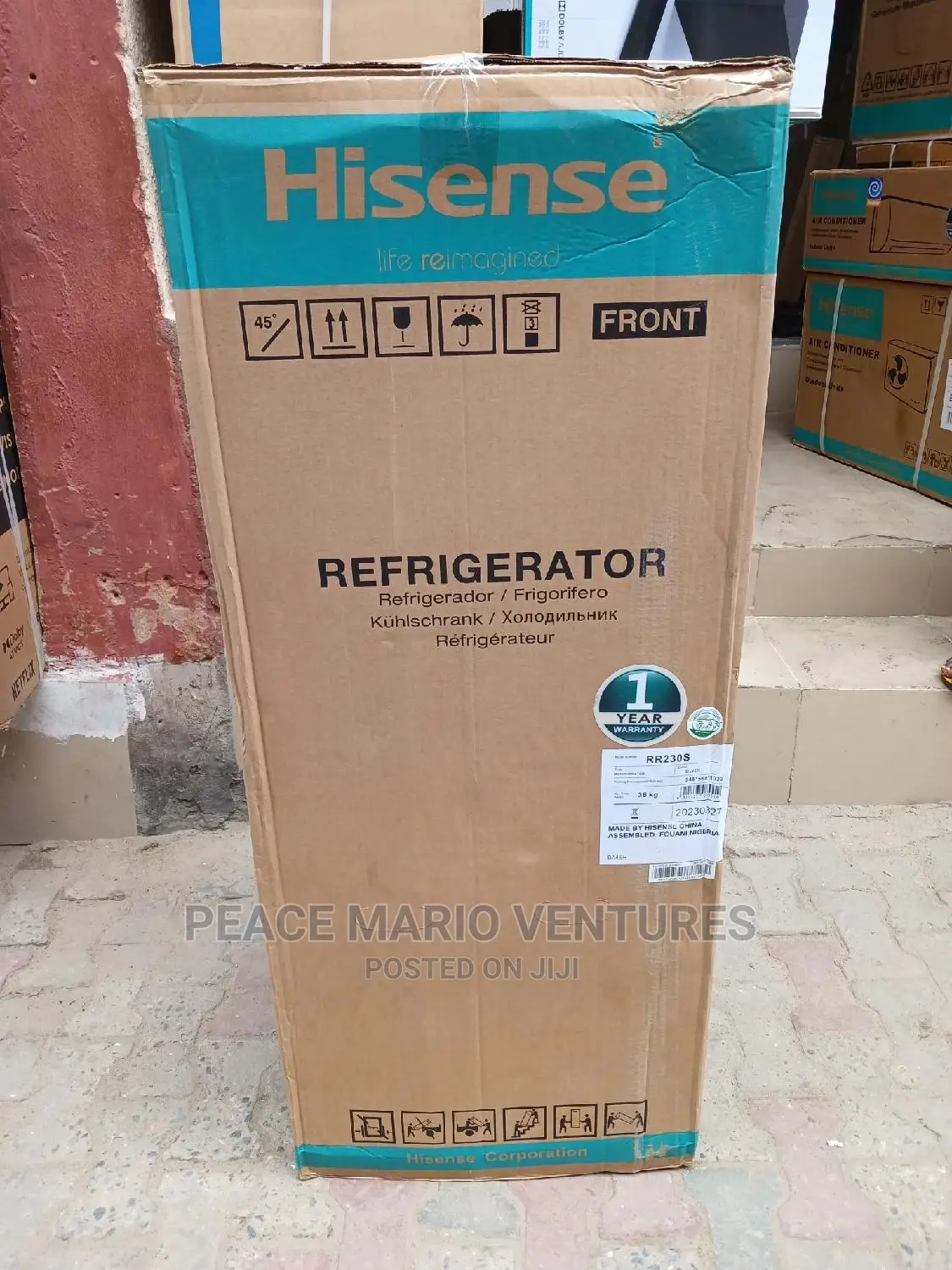 Hisense Original One Door Standing Refrigerator 150litres
