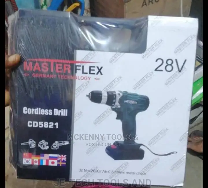 Master Flex Cordless Screwdriver Drill 28v