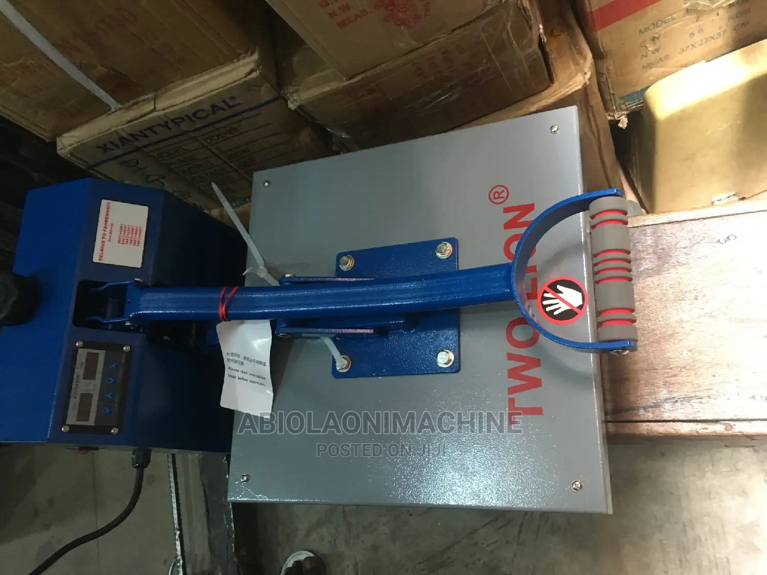 Two Lion Heat Transfer Machine 38x38cm (Stoning Machine)