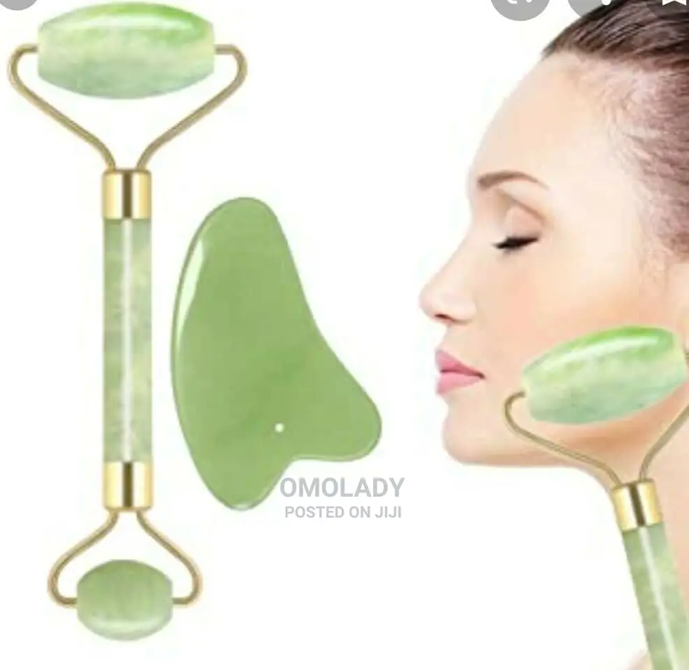 2 in 1 Contour Jade Roller and Gua Sha Set