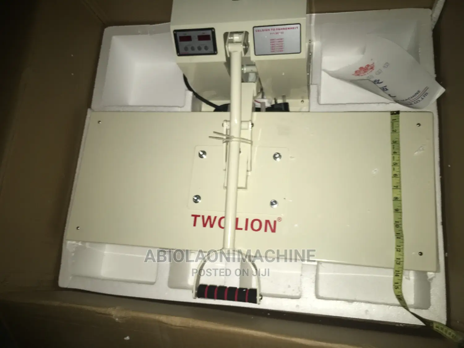 Two Lion Heat Transfer Machine 38x82cm (Stoning Machine)
