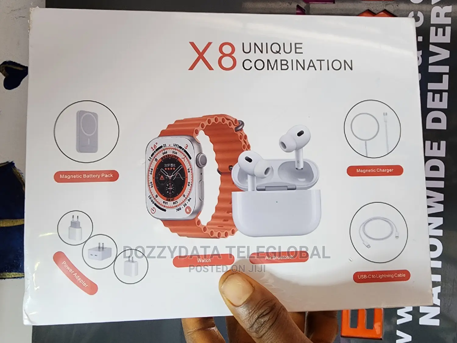 2 in 1 Wireless Smart Watch With Earbuds X8 Combination