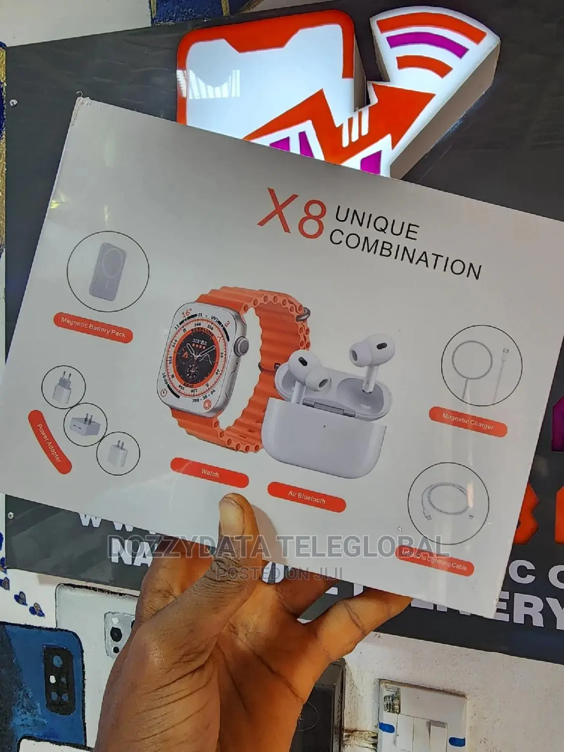 2 in 1 Wireless Smart Watch With Earbuds X8 Combination