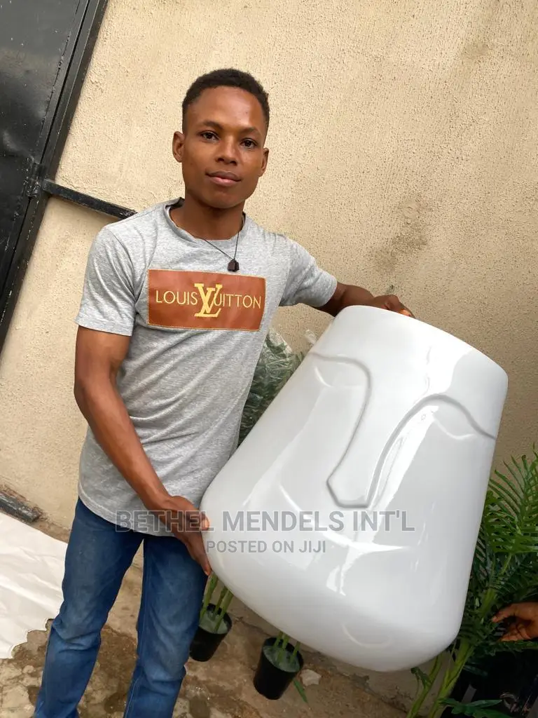 Face Fiberglass Flower Pots/Vase/Planters for Bulk Sale