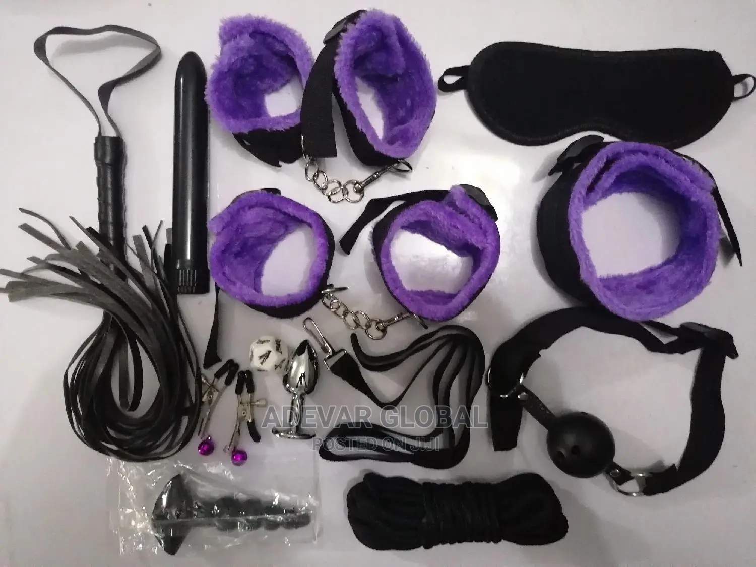 13 Pieces BDSM Kits Bondage Sex Toys With 6" Bullet Vibrator