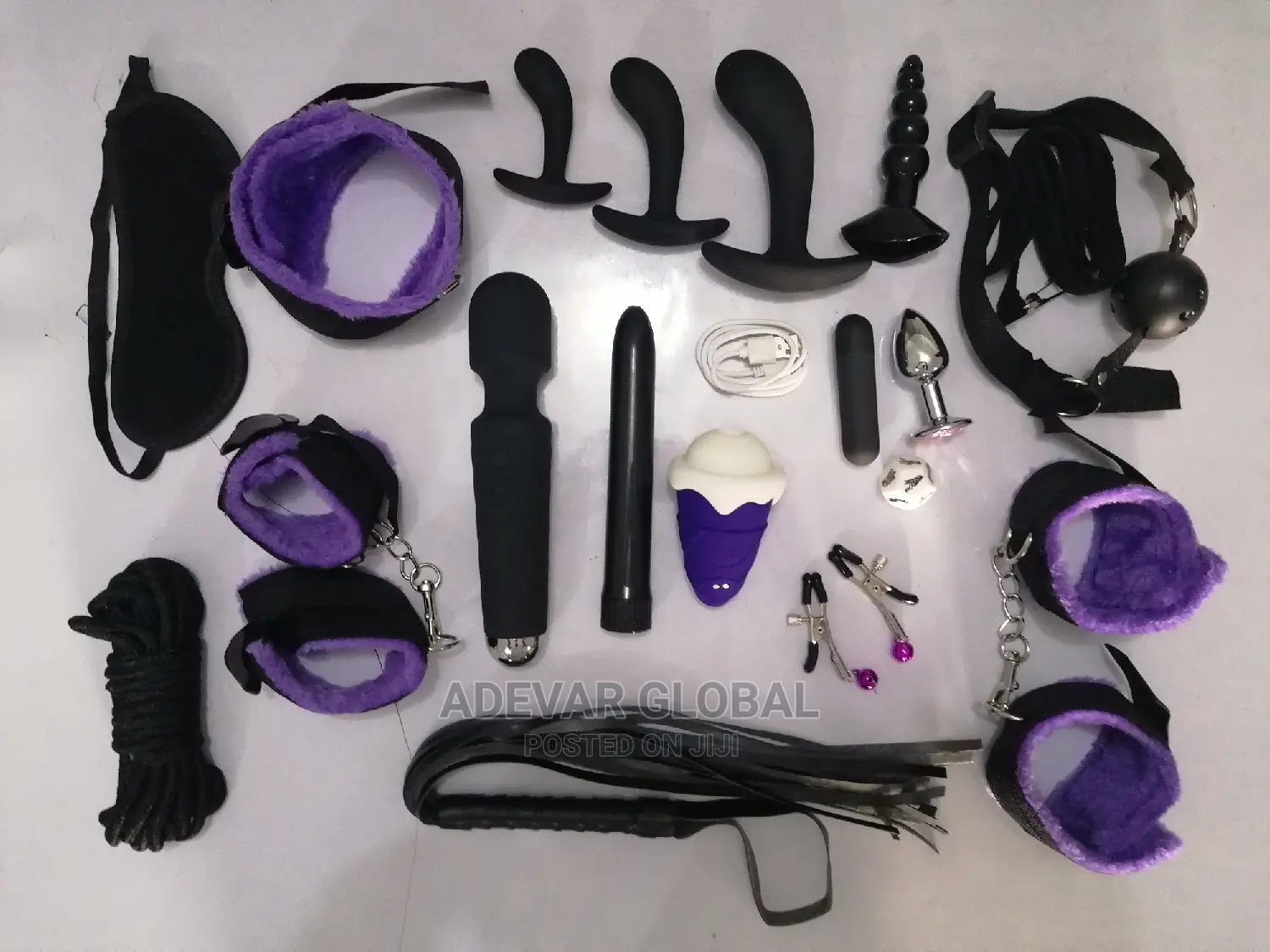 19 PCS BDSM Kit Sets for Women With Ice Cream Clit Sucker