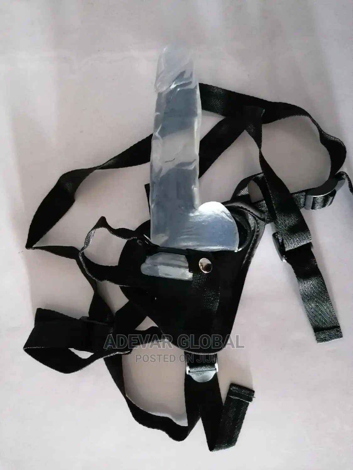 7 Inch Dildo With Belt Transparent Suction Clitoris Sex Toy