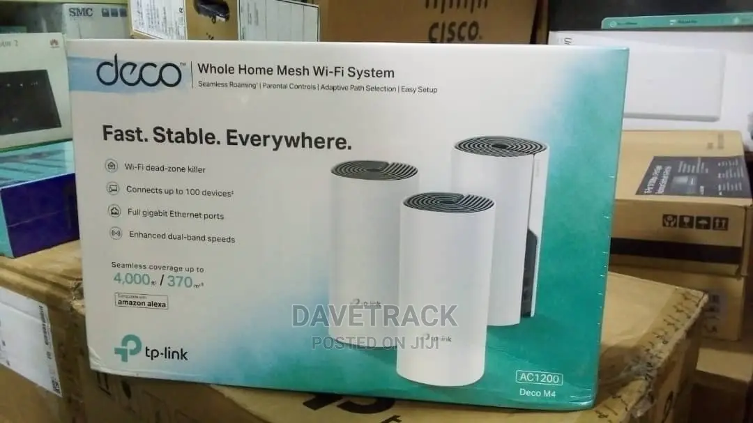 TP Link Deco M4 Whole Home Mesh Dual Band Wi-Fi Syste