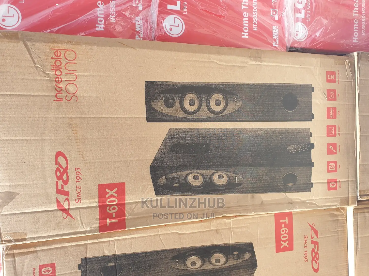 F D T60X Tower Speaker - Black/Formica