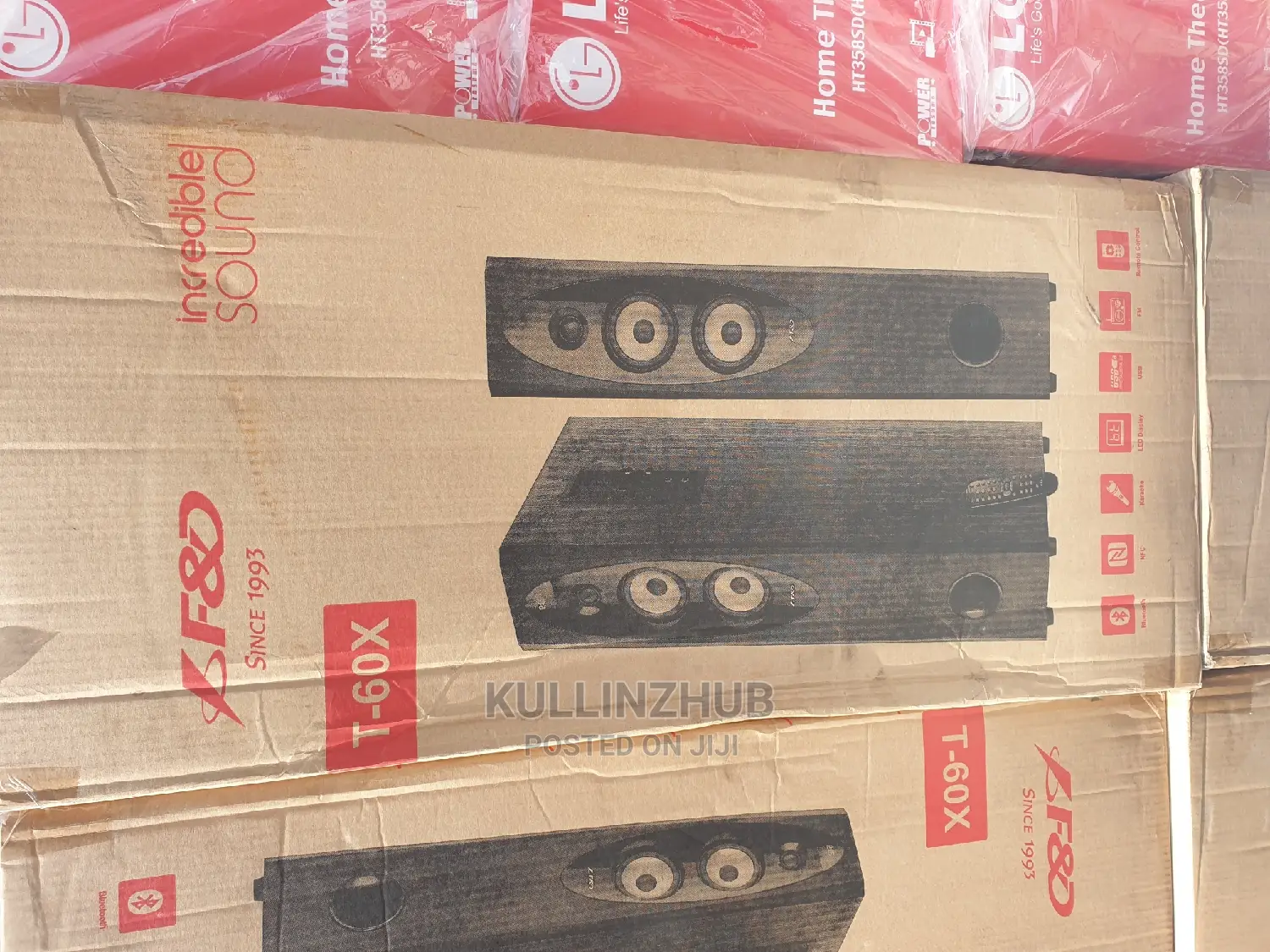 F D T60X Tower Speaker - Black/Formica