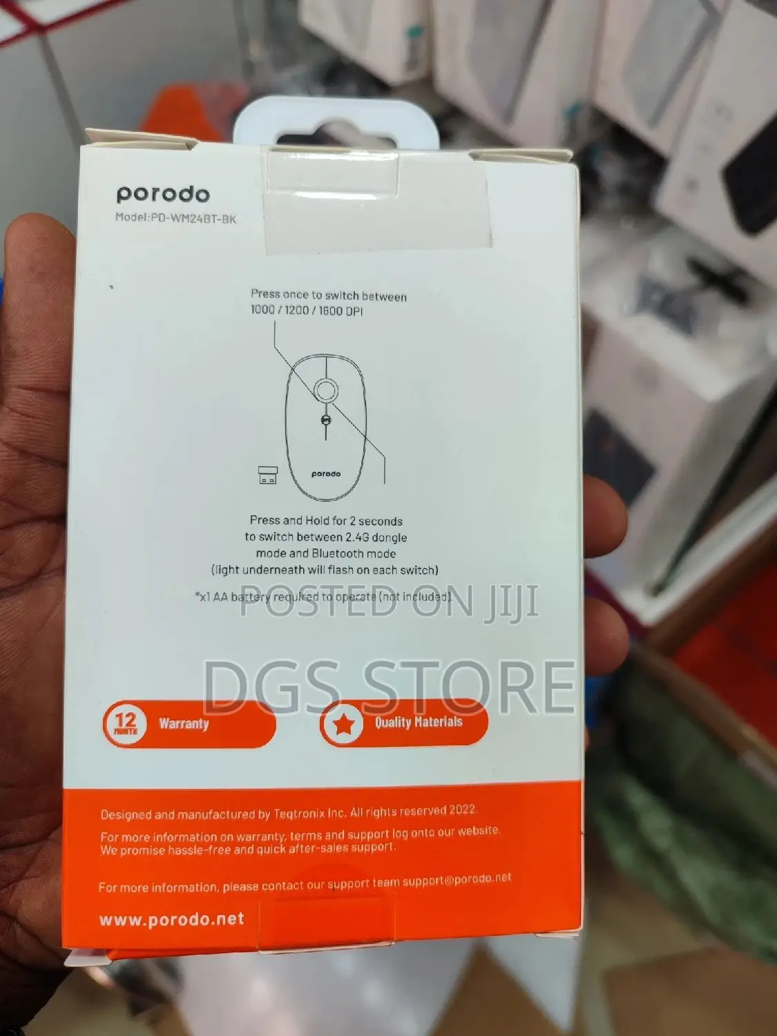 Porodo 2in1 Wireless Mouse