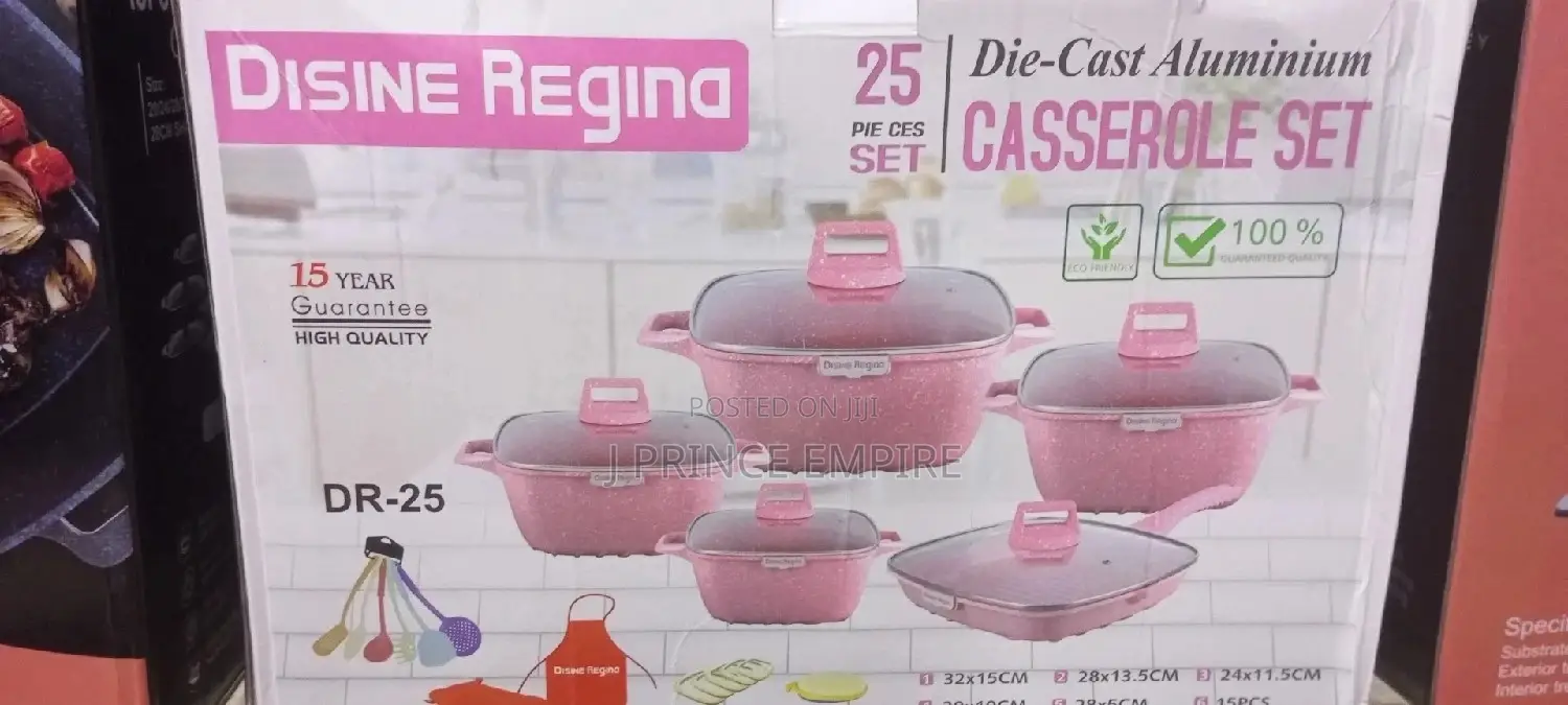 25pcs Dessini Granite Coating Square Luxury Cooking Pots