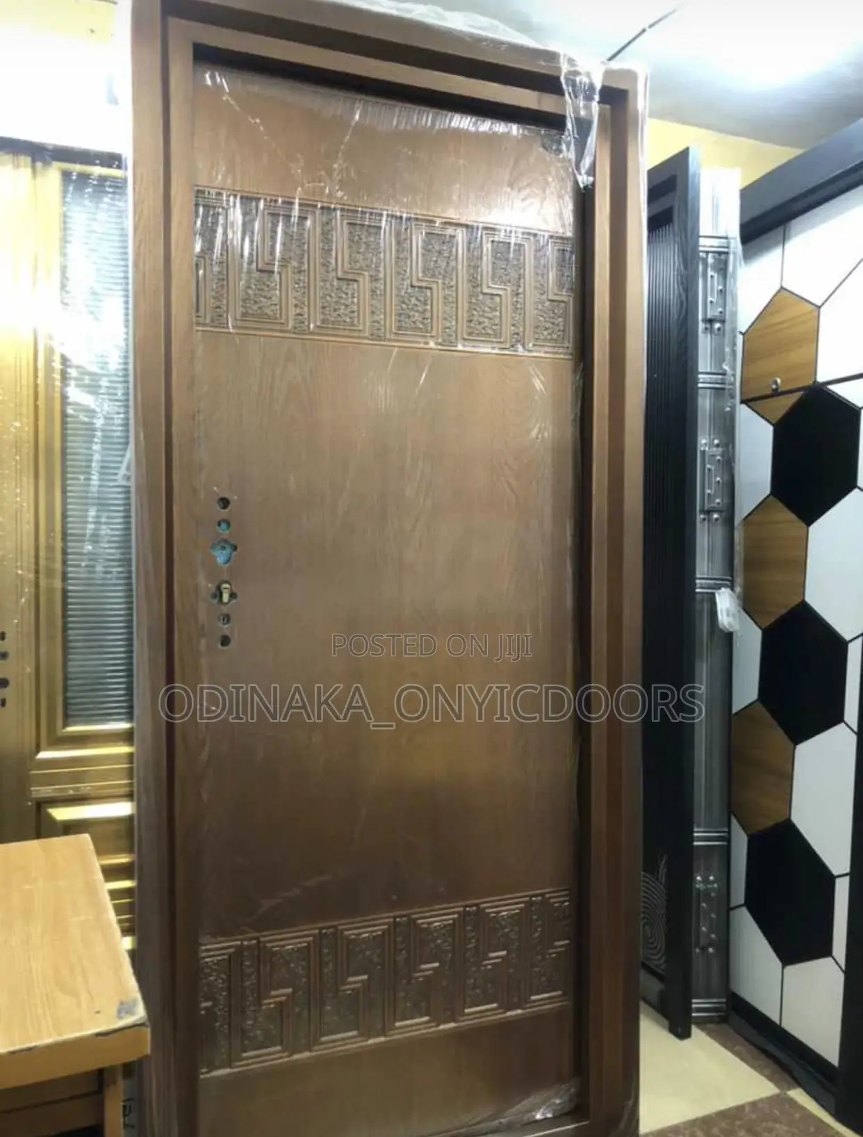 8ft by 3ft Copper Cast Door (Versace Brown Design)