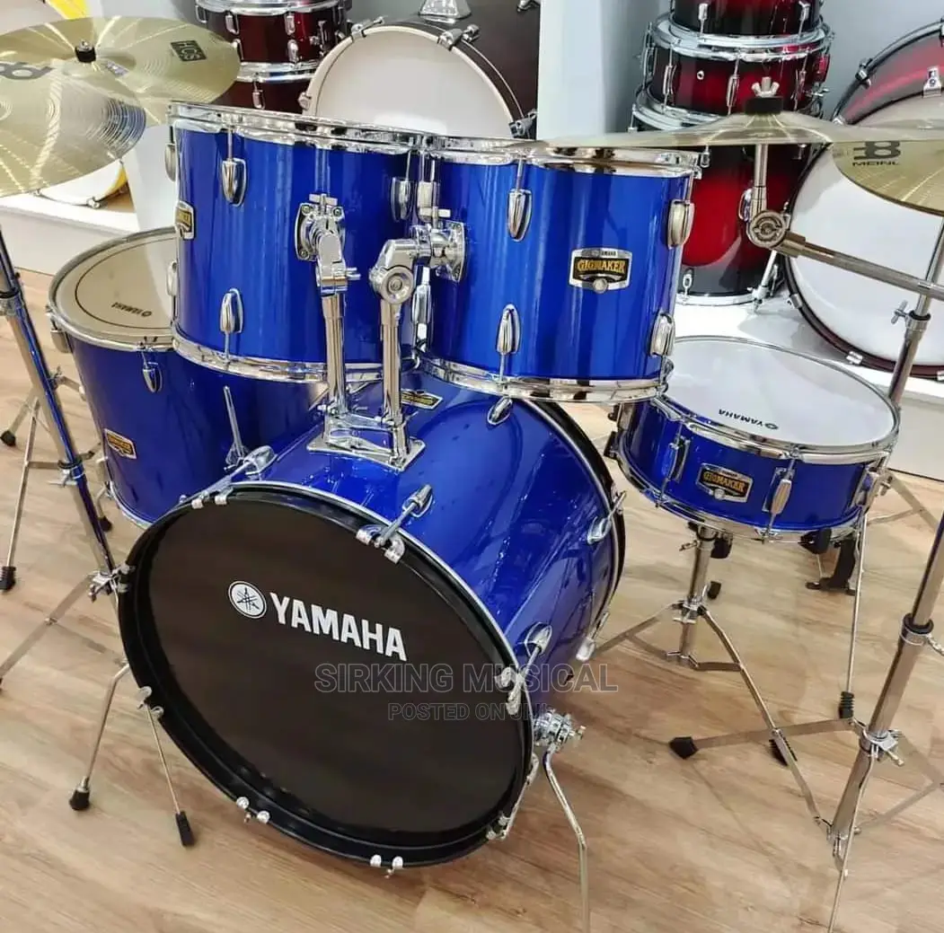 Yamaha 5 Sets Drum With Complete Drum Kits , Big Pedal/Hihat