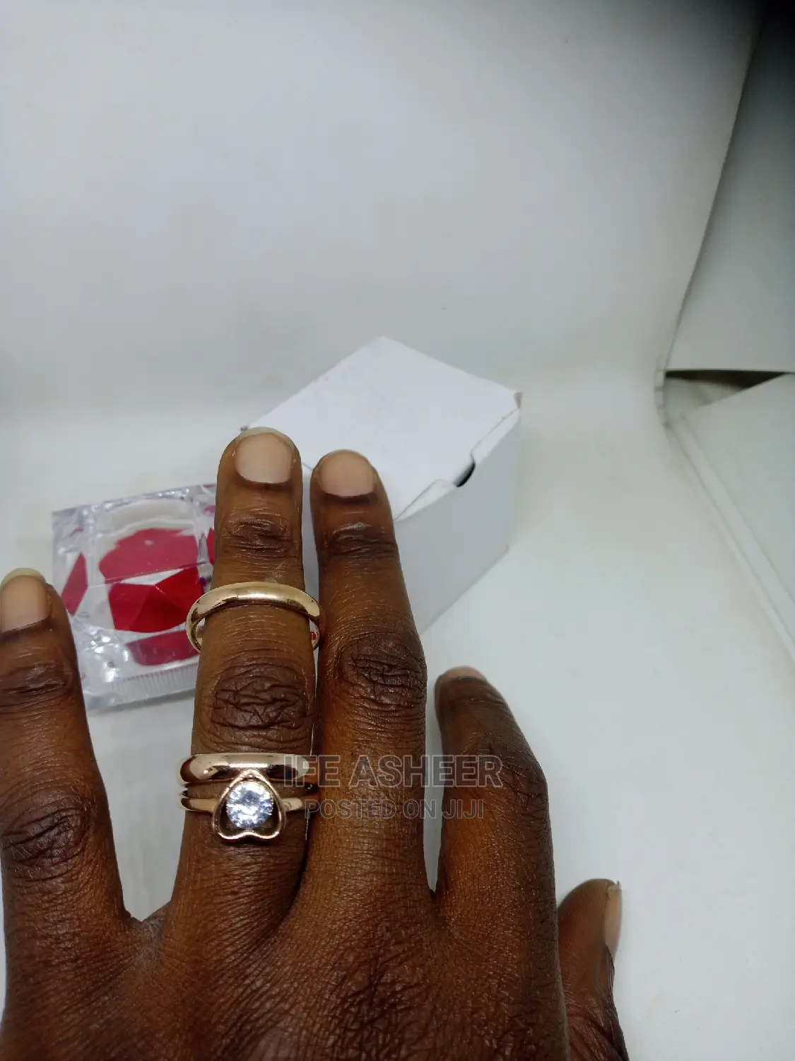 A Beautiful Set Of Rose Gold Wedding Ring 005 - Rose Gold