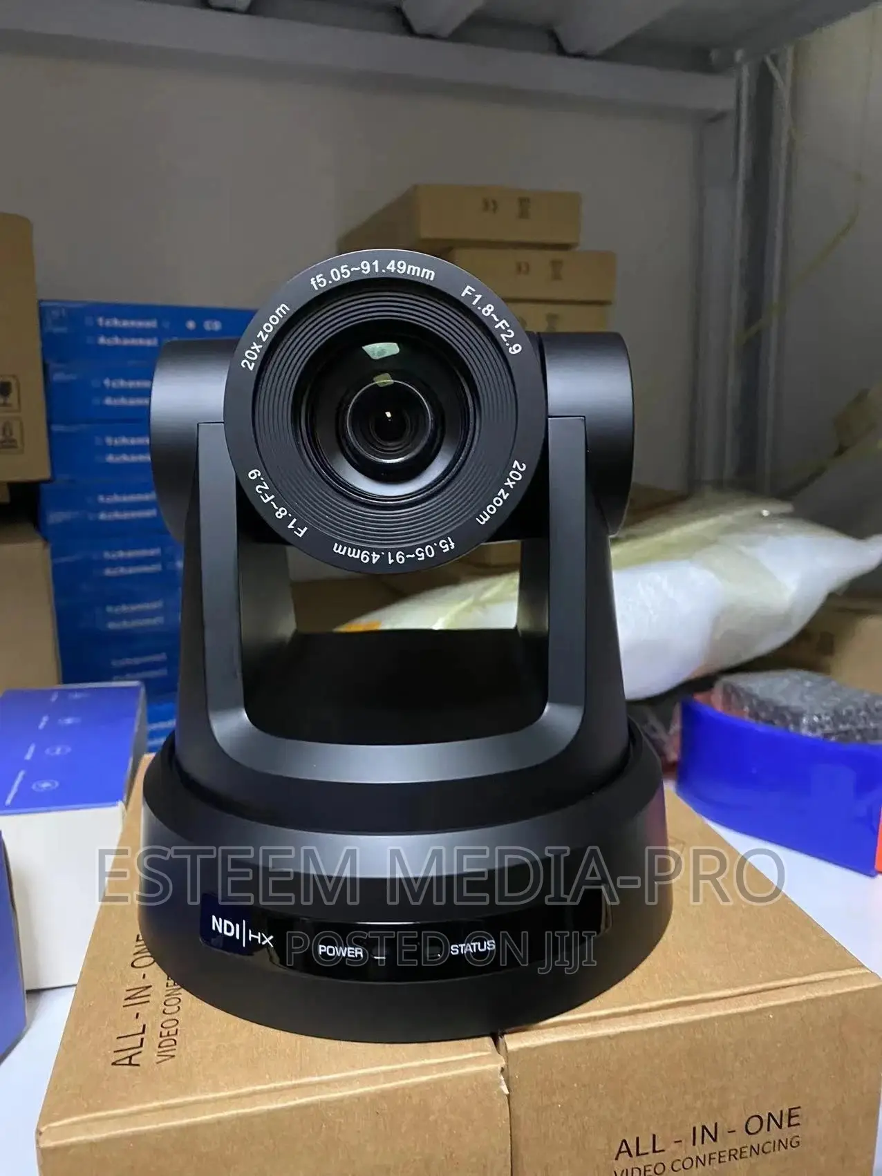 Ndi|Hx Full Hd PTZ Camera With Ai Tracker ( Black )