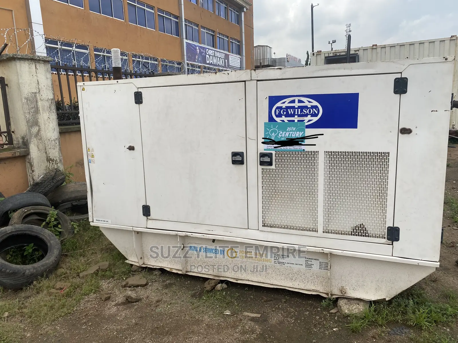 FG Wilson 100kva Second Hand Fairly Used Soundproof