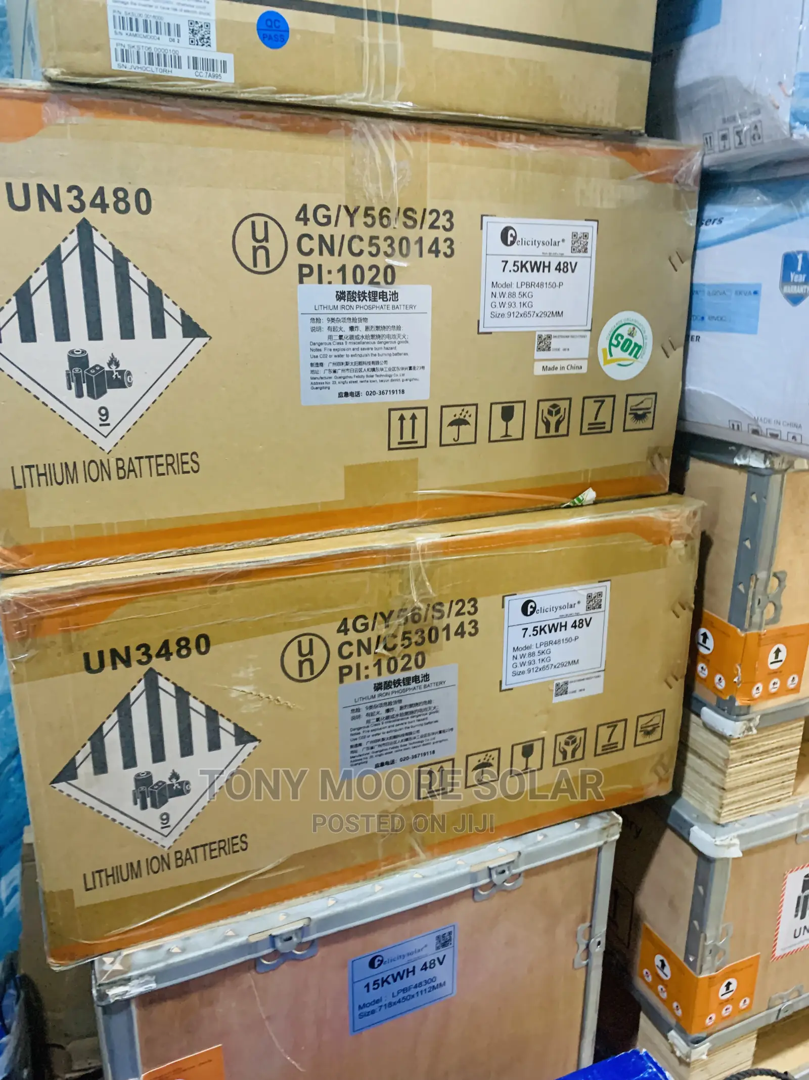 7.5kwh 48v Felicity Ion Lithium Battery