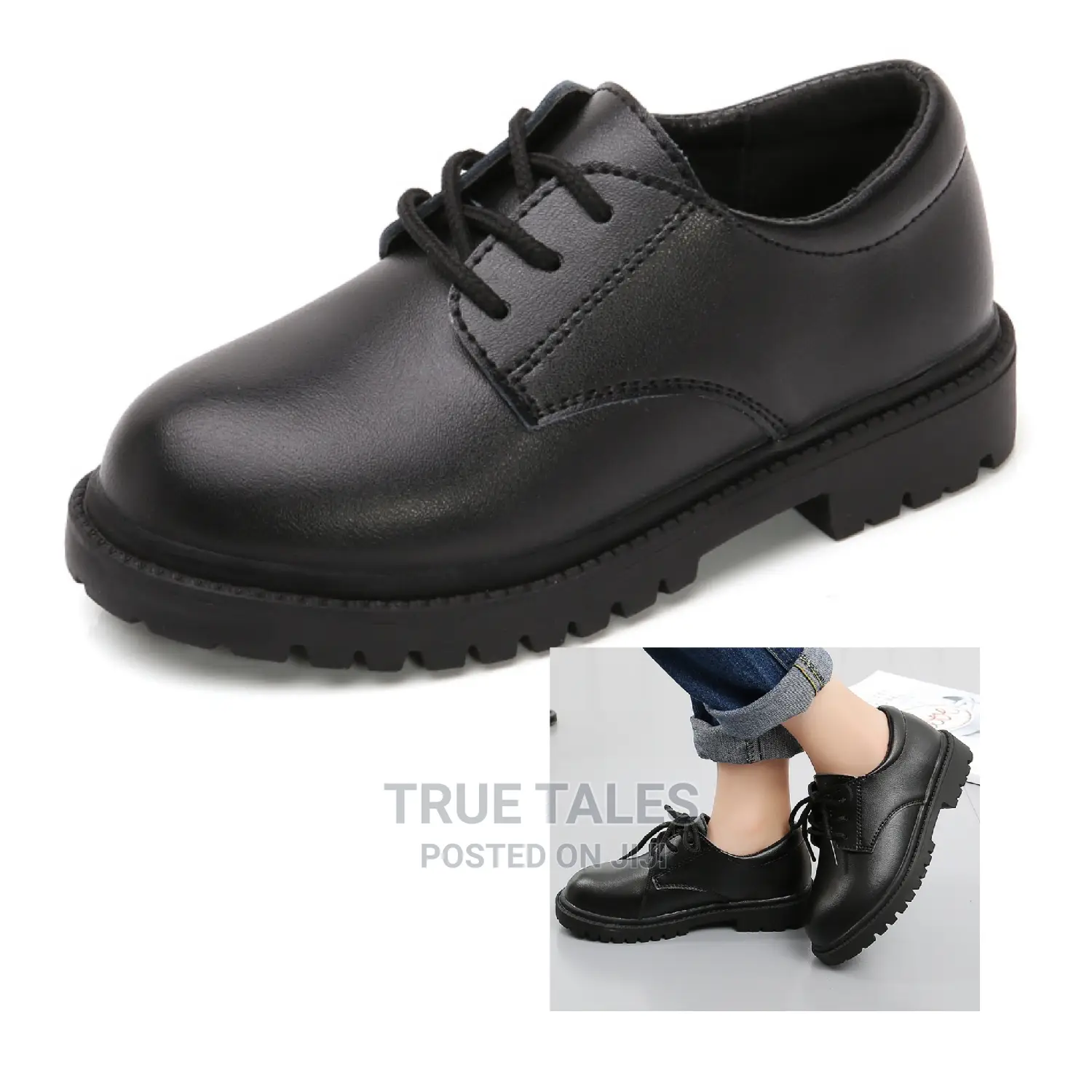 Boys Derby Formal Dress Shoes Sizes 30 to 34
