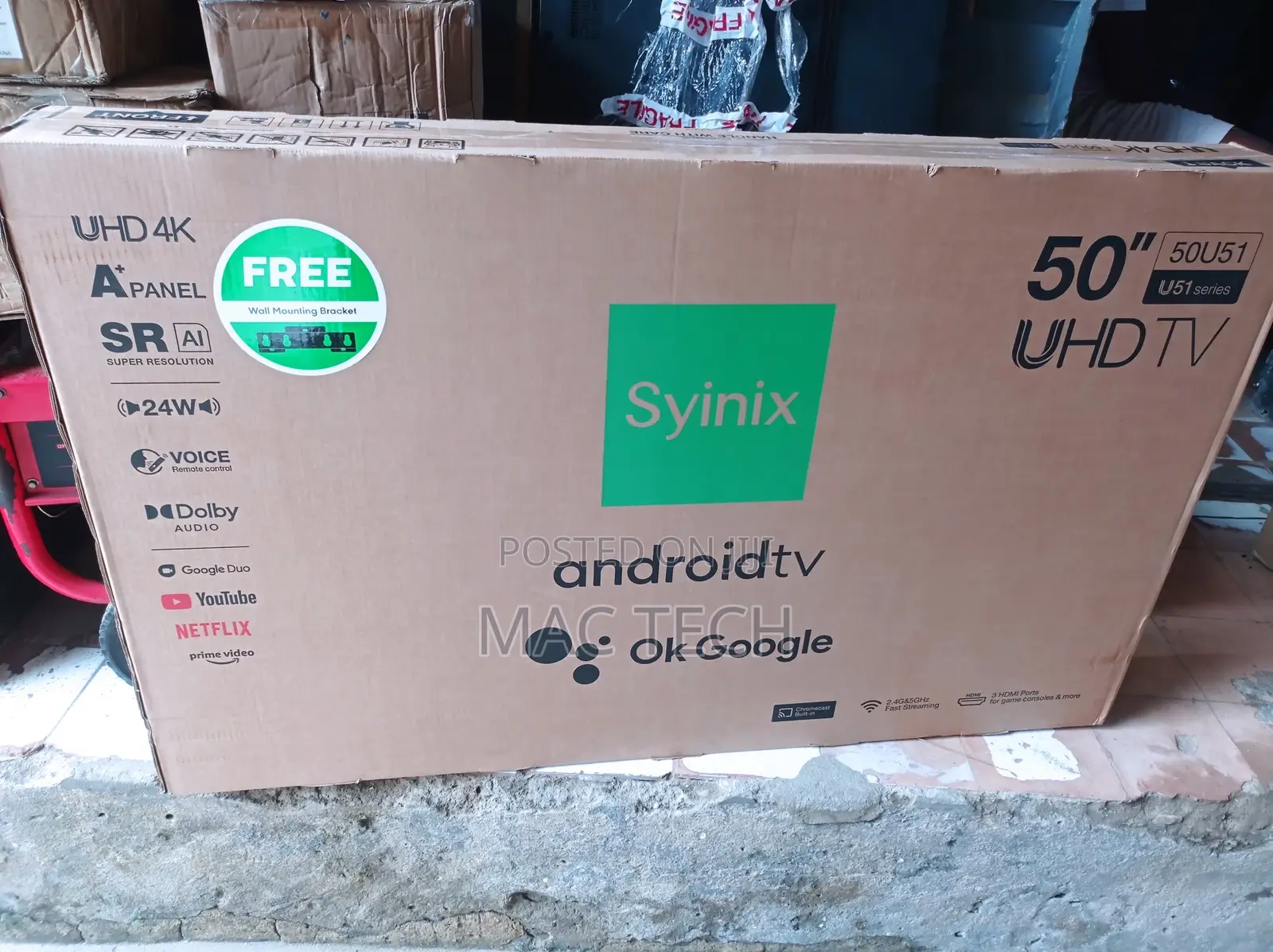 Syinix 50 Inches Android Tv