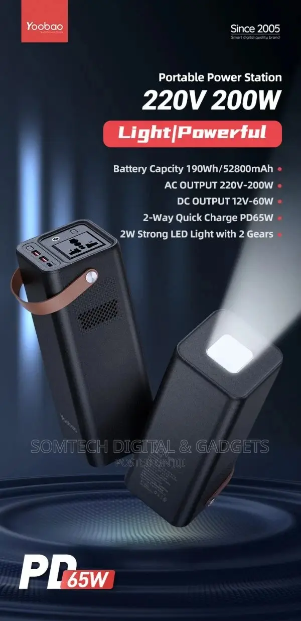 Yoobao Laptop Power Bank En200w 52800mah
