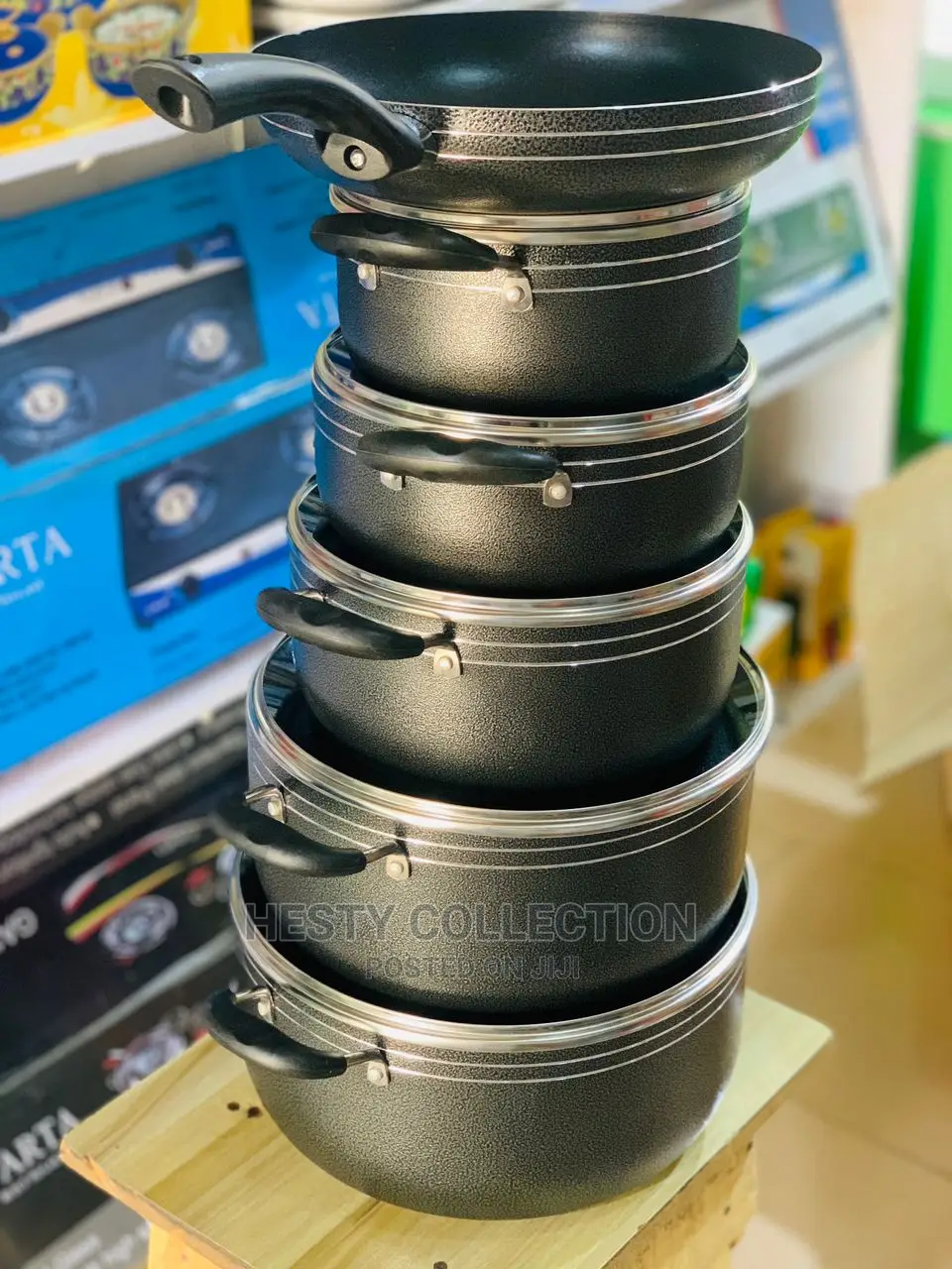 High Quality Jd SMP Tornado Non Stick Pot Set and Fry Pan