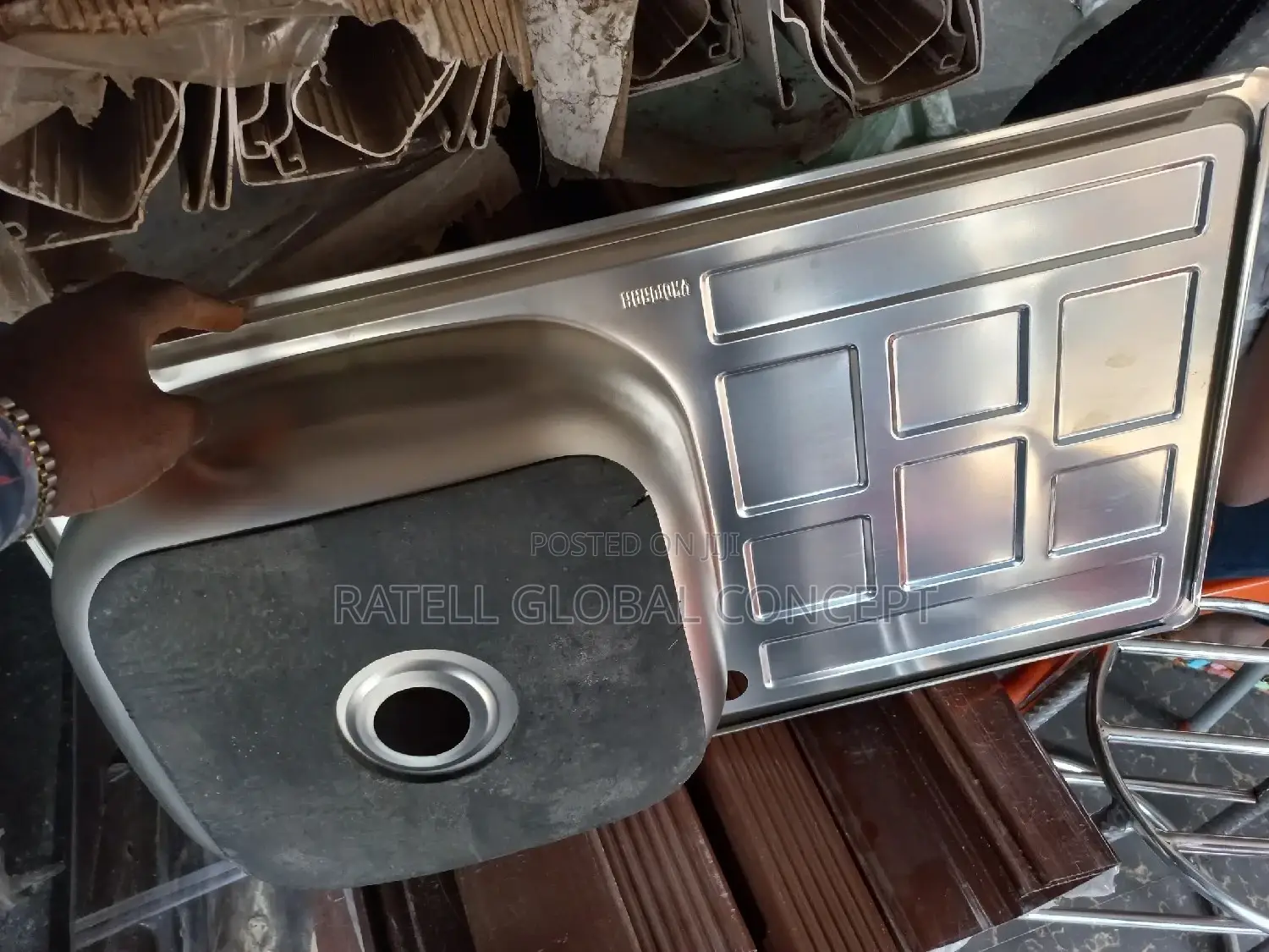 Single Bowl With Tray Kitchen Sink