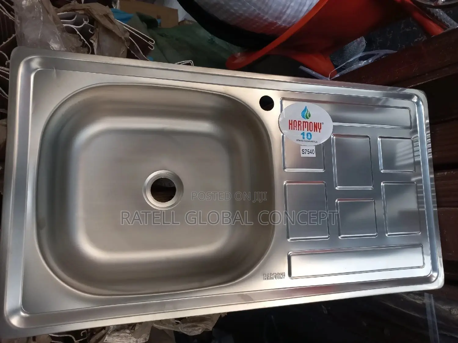 Single Bowl With Tray Kitchen Sink