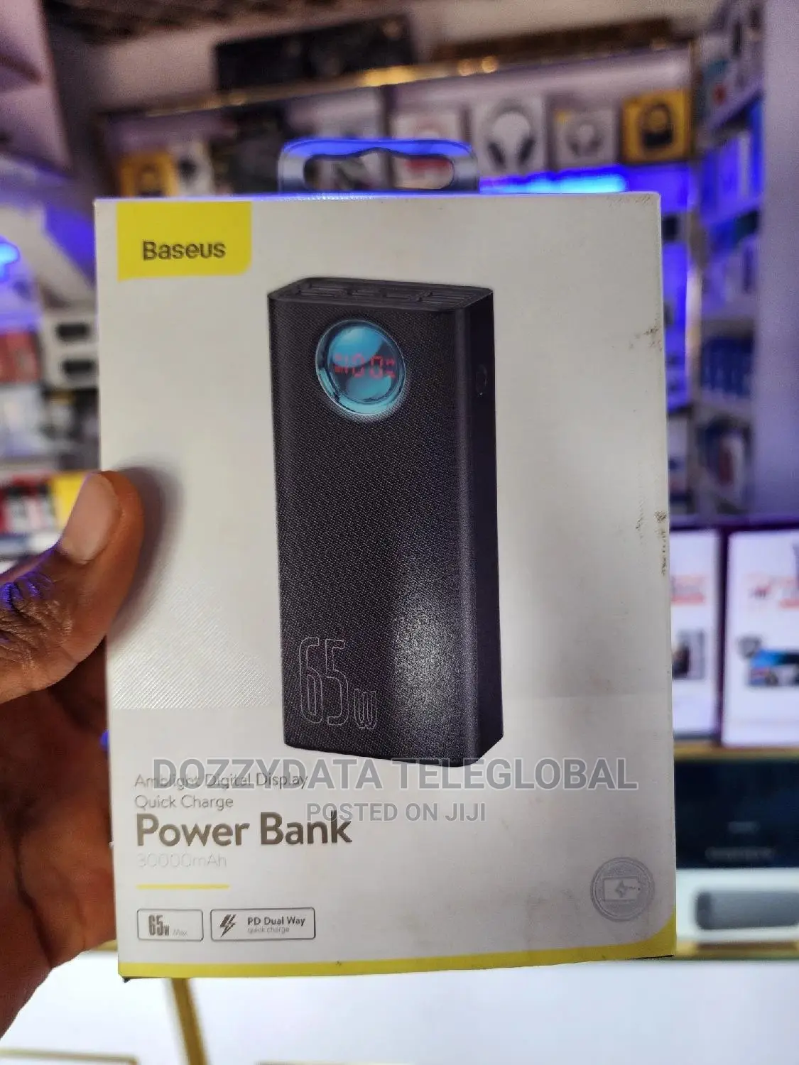 Baseus Portable Laptop 30000mah Power Bank 65W Fast USB C