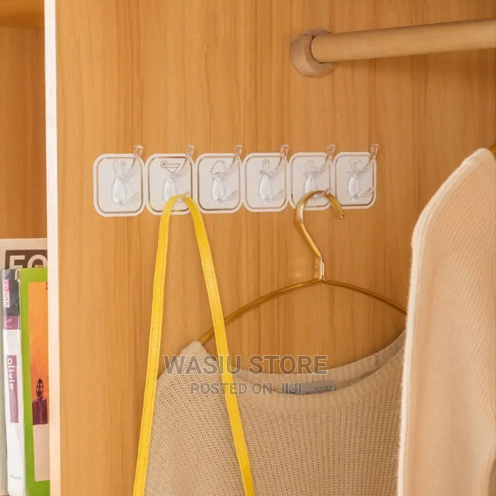Self-Adhesive Hooks 6 Pieces