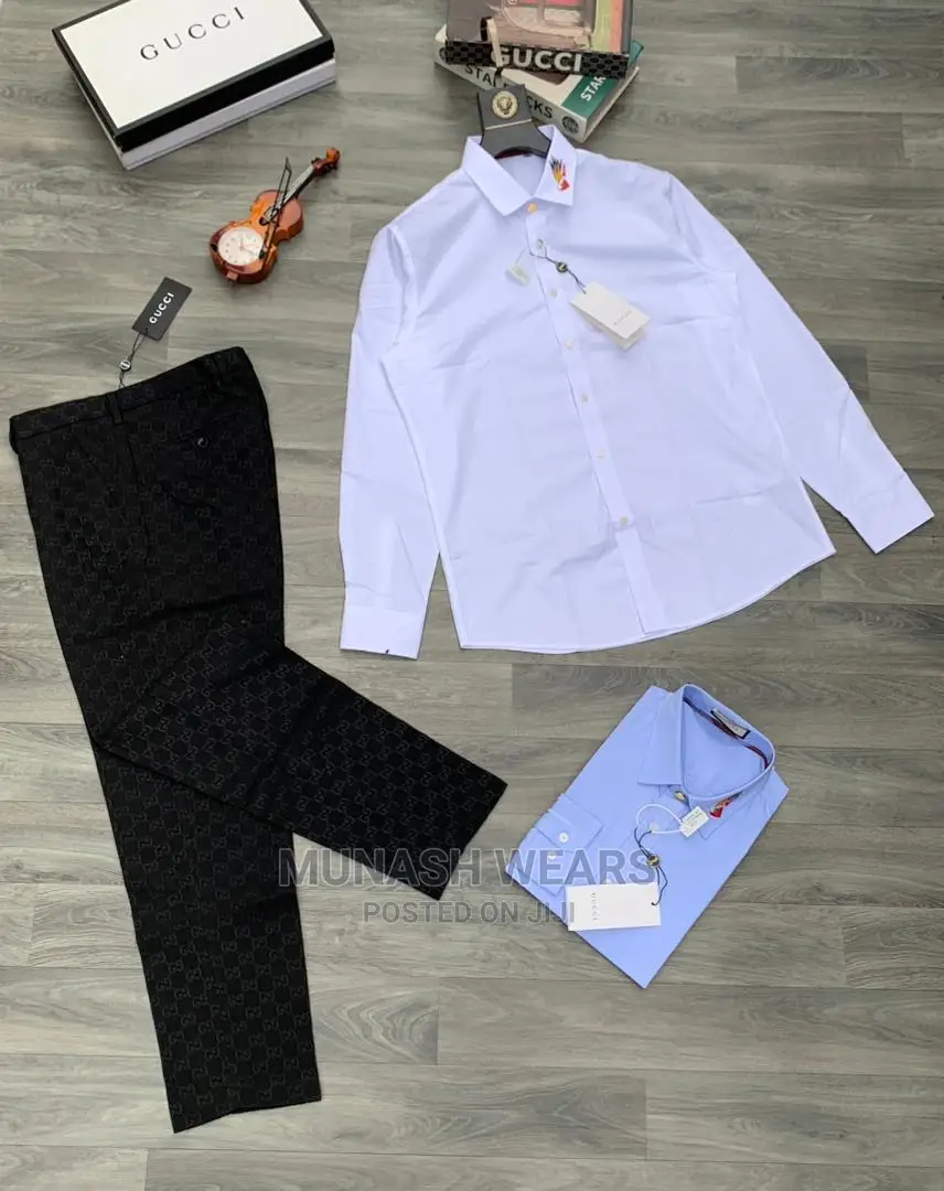Men Luxury Shirt and Pant Trouser Outfits