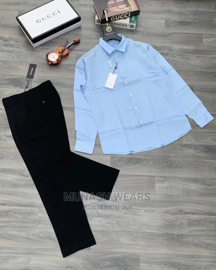 Men Luxury Shirt and Pant Trouser Outfits