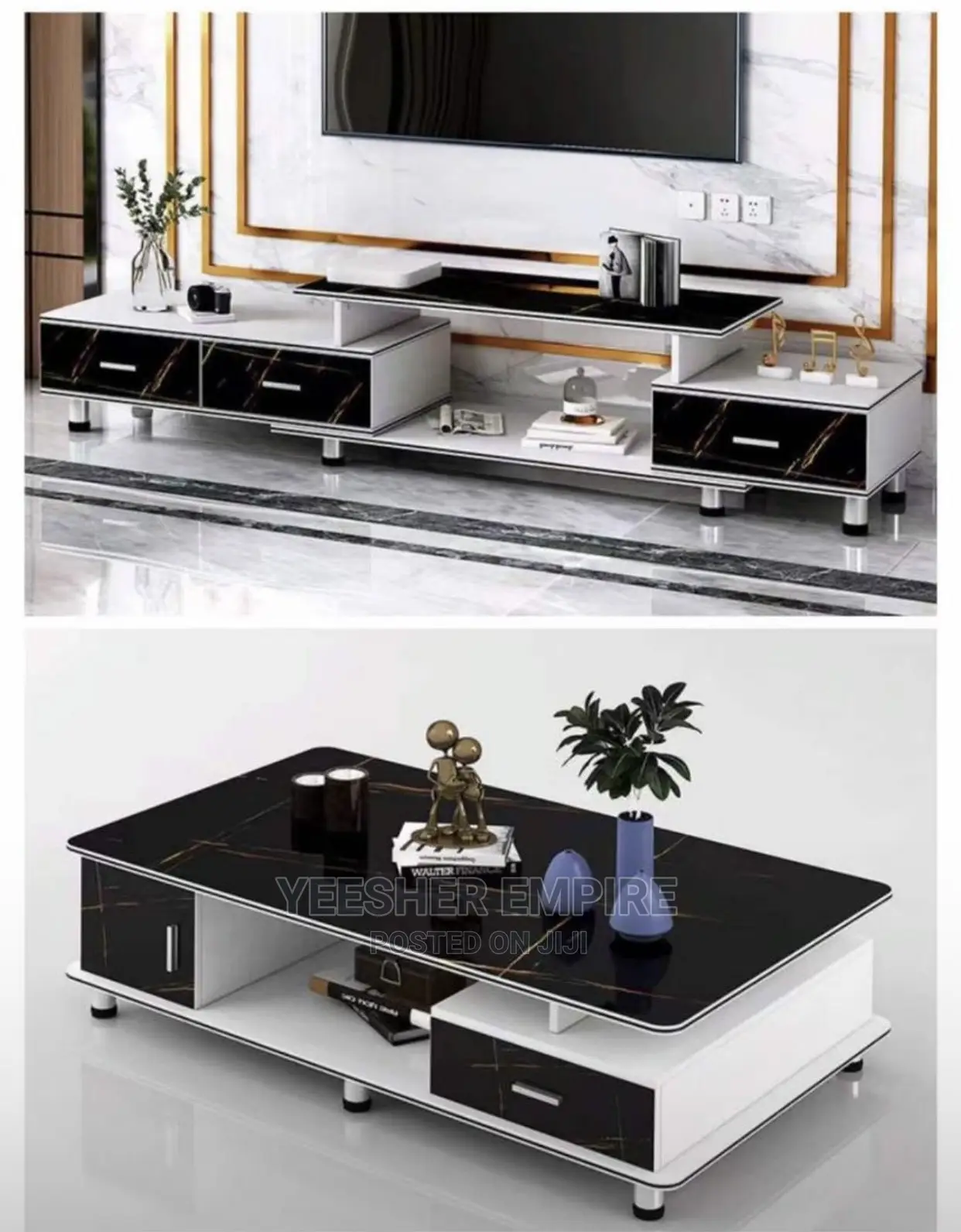 Tv Console and Center Table Set
