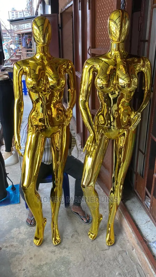 Size 12 Faceless Gold Chrome Female Display Dummy